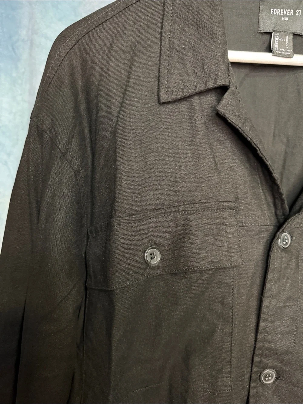 Forever 21 Men's Dark Olive Military Field Jacket Size Large